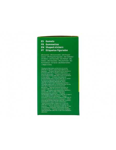 Gomets liderpapel autoadhesivo circulos 10,5 mm rojo rollo de 6000 unidades en caja de carton