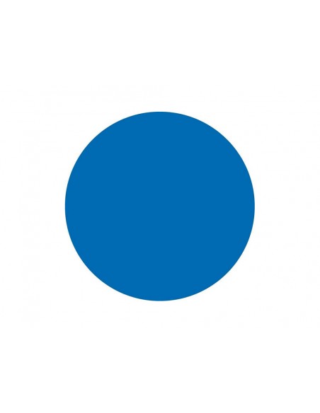 Gomets liderpapel autoadhesivo circulos 10,5 mm azul rollo de 6000 unidades en caja de carton
