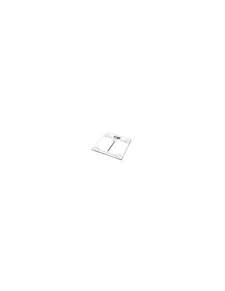 Bascula baño q-connect digital con pantalla lcd precision 100 gr capacidad de 5 kg a 180 kg 300x300x22mm