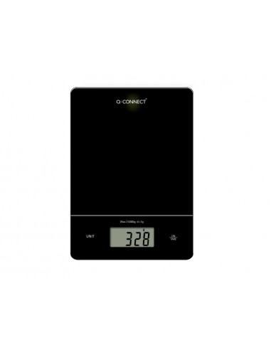 Bascula precision q-connect digital con pantalla lcd precision 1 gr capacidad de 5 gr a 15 kg 240x170x17,5mm