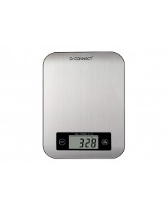 Bascula precision q-connect digital con pantalla lcd precision 1 gr capacidad de 5 gr a 10 kg 215x165x16mm