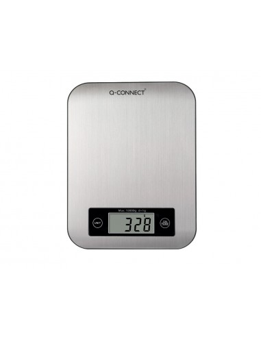 Bascula precision q-connect digital con pantalla lcd precision 1 gr capacidad de 5 gr a 10 kg 215x165x16mm