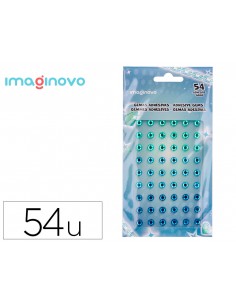 Pegatinas imaginovo gemas verdes y azules brillantes con relieve para todas superficies 190x105 mm en