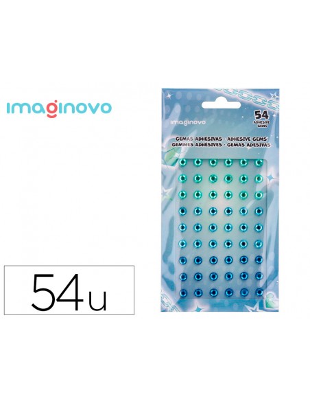 Pegatinas imaginovo gemas verdes y azules brillantes con relieve para todas superficies 190x105 mm en