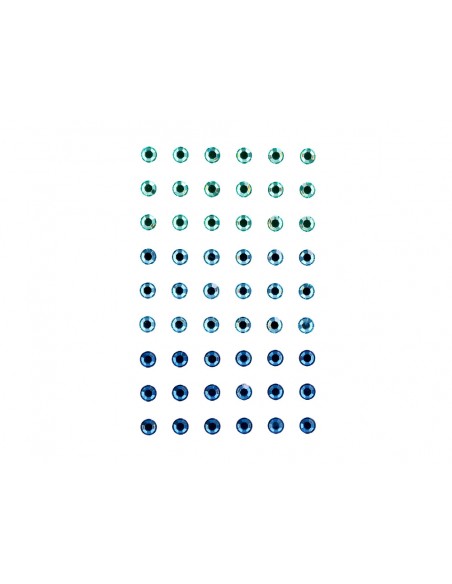 Pegatinas imaginovo gemas verdes y azules brillantes con relieve para todas superficies 190x105 mm en