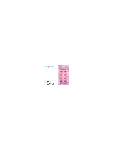Pegatinas imaginovo gemas rosas y moradas brillantes con relieve para todas superficies 190x105 mm en