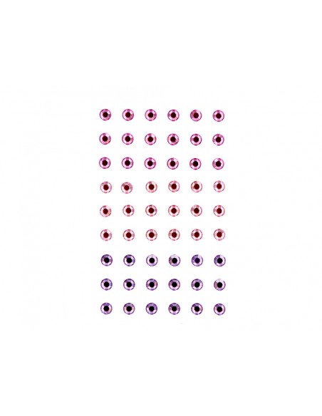 Pegatinas imaginovo gemas rosas y moradas brillantes con relieve para todas superficies 190x105 mm en