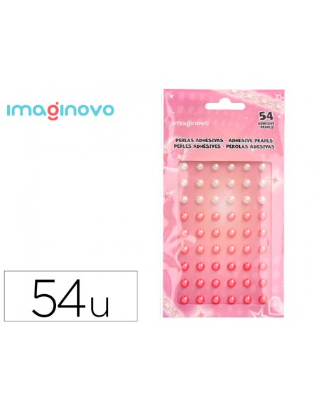 Pegatinas imaginovo gemas blancas y rosas brillantes con relieve para todas superficies 190x105 mm en