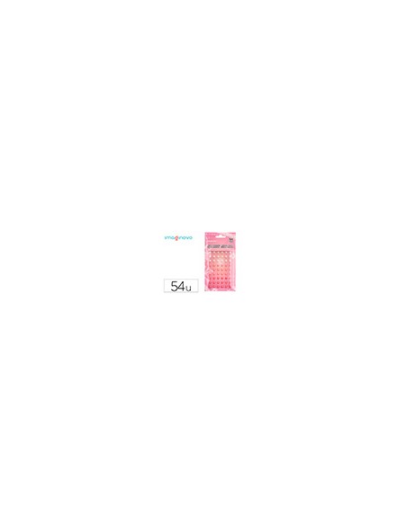 Pegatinas imaginovo gemas blancas y rosas brillantes con relieve para todas superficies 190x105 mm en