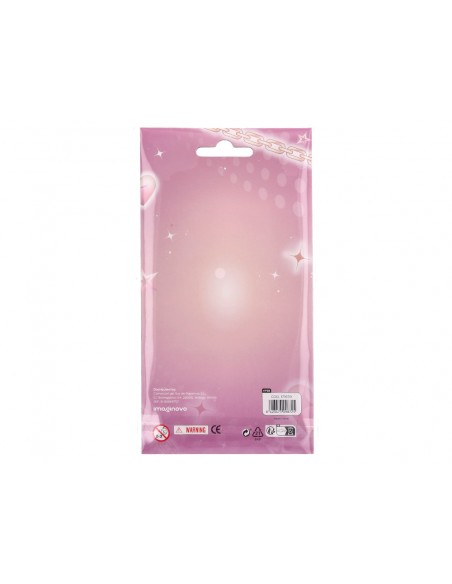 Pegatinas imaginovo gemas blancas y rosas brillantes con relieve para todas superficies 190x105 mm en