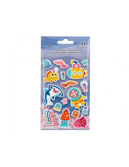 Pegatinas imaginovo luminosas submarino con relieve 190x105 mm en blister