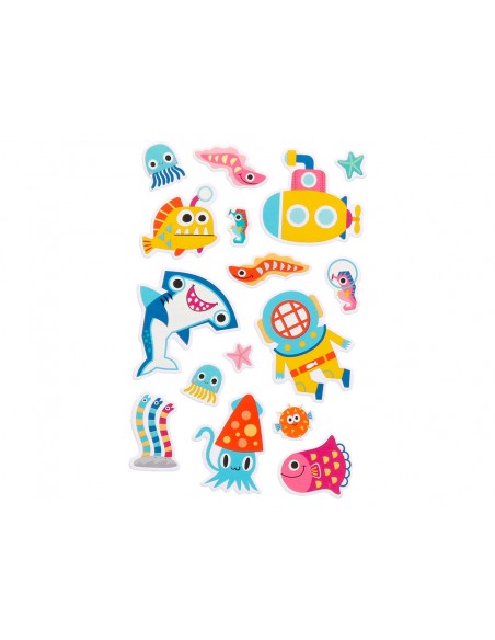 Pegatinas imaginovo luminosas submarino con relieve 190x105 mm en blister