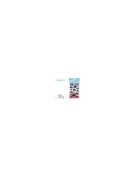 Pegatinas imaginovo kids carreras goma eva 190x105 mm en blister