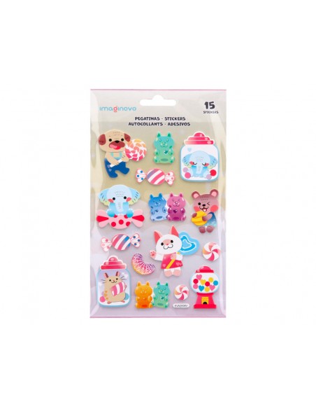 Pegatinas imaginovo dulces magic dreams con relieve 210x130 mm en blister