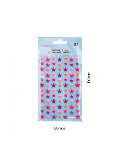 Pegatinas imaginovo estrellas magic dreams con relieve 190x105 mm en blister