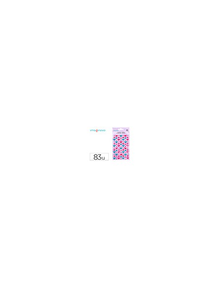 Pegatinas imaginovo corazones magic dreams con relieve 190x105 mm en blister