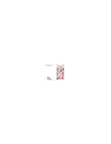 Pegatinas imaginovo princesas magic dreams pvc 190x105 mm en blister
