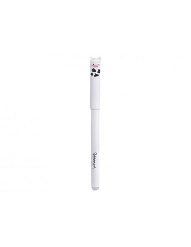 Boligrafo fantasia liderpapel animal town vaca tinta azul borrable punta 1 mm