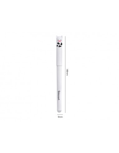 Boligrafo fantasia liderpapel animal town vaca tinta azul borrable punta 1 mm