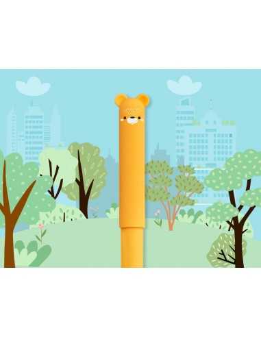 Boligrafo fantasia liderpapel animal town ardilla tinta azul borrable punta 1 mm