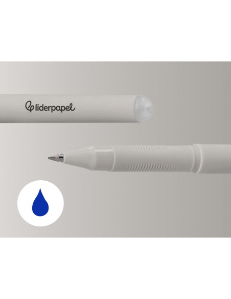 Boligrafo fantasia liderpapel animal town raton tinta azul borrable punta 1 mm