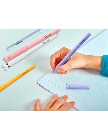 Boligrafo fantasia liderpapel animal town oso tinta azul borrable punta 1 mm Boligrafo fantasia liderpapel animal town oso tinta azul borrable punta 1 mm