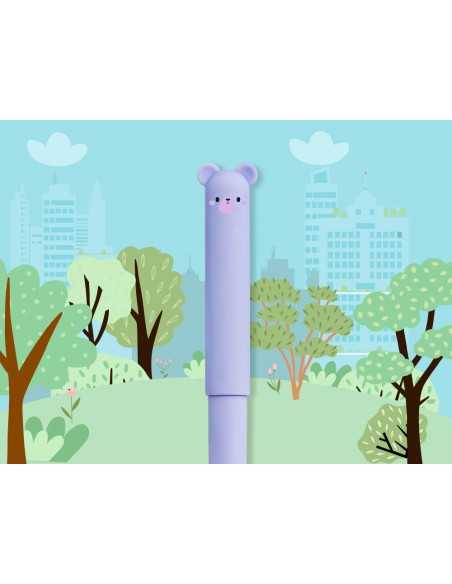 Boligrafo fantasia liderpapel animal town oso tinta azul borrable punta 1 mm Boligrafo fantasia liderpapel animal town oso tinta azul borrable punta 1 mm