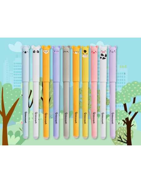 Boligrafo fantasia liderpapel animal town oso tinta azul borrable punta 1 mm Boligrafo fantasia liderpapel animal town oso tinta azul borrable punta 1 mm