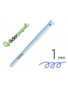 Boligrafo fantasia liderpapel animal town koala tinta azul borrable punta 1 mm