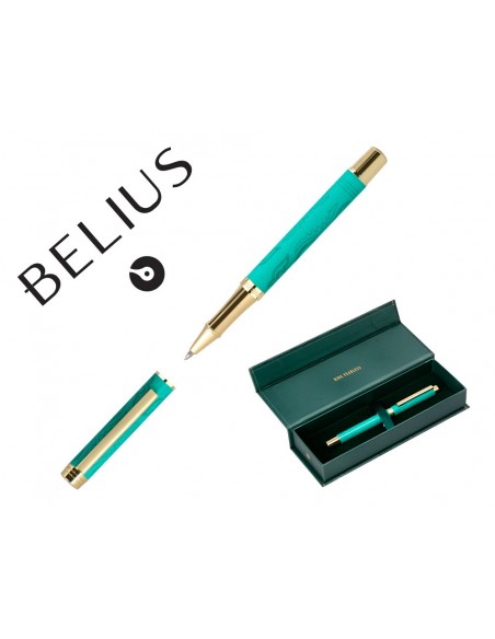 Roller belius wild west aluminio color verde dorado tinta color negro caja de diseño