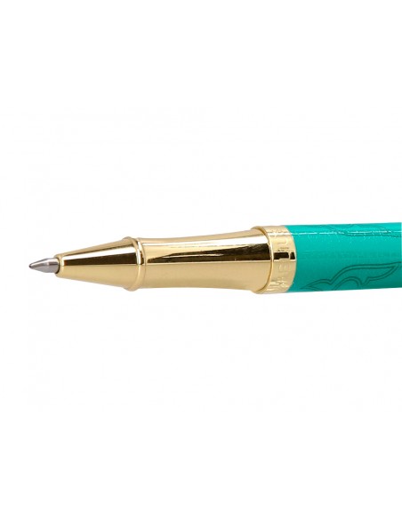 Roller belius wild west aluminio color verde dorado tinta color negro caja de diseño