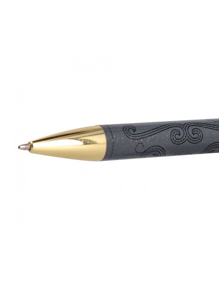 Boligrafo belius wild west aluminio color negro dorado tinta color azul caja de diseño