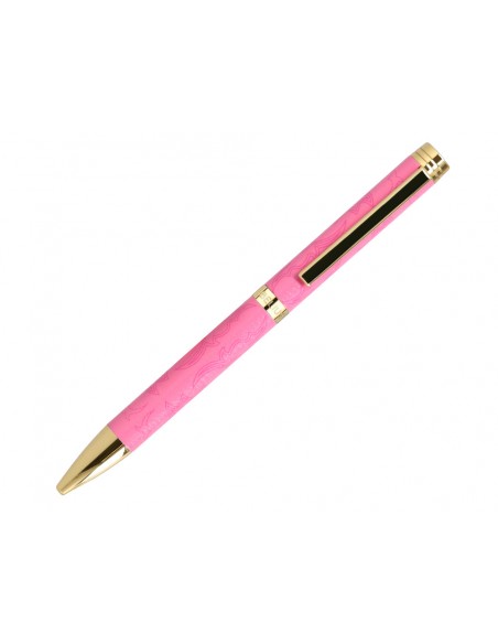 Boligrafo belius wild west aluminio color rosa dorado tinta color azul caja de diseño