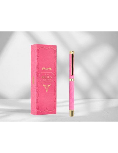 Roller belius wild west aluminio color rosa dorado tinta color negro caja de diseño