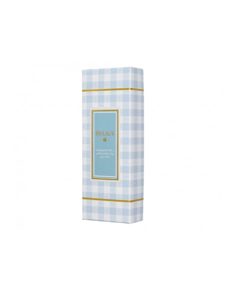 Boligrafo belius perfect picnic day aluminio color azul celeste dorado tinta azulcaja de diseño