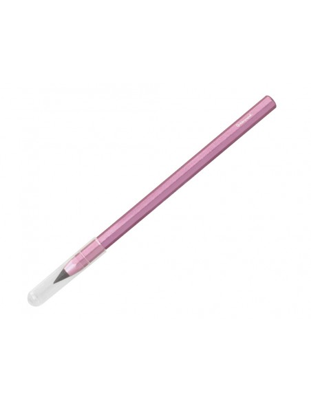 Lapiz de grafito infinito liderpapel aluminio hexagonal rosa ultra resistente 1 punta de recambio