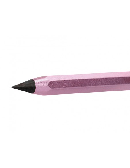 Lapiz de grafito infinito liderpapel aluminio hexagonal rosa ultra resistente 1 punta de recambio
