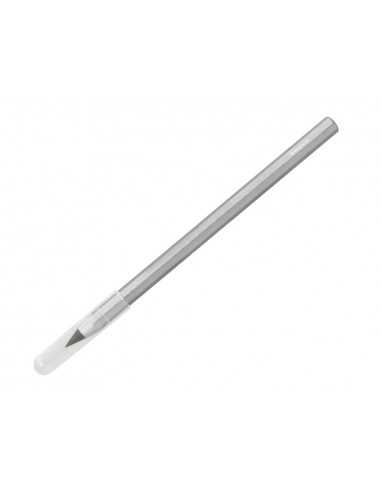 Lapiz de grafito infinito liderpapel aluminio hexagonal plateado ultra resistente 1 punta de recambio