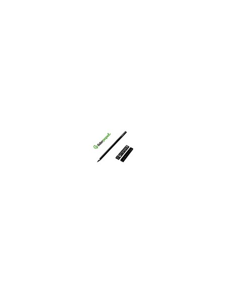 Lapiz de grafito infinito liderpapel aluminio hexagonal negro ultra resistente 1 punta de recambio