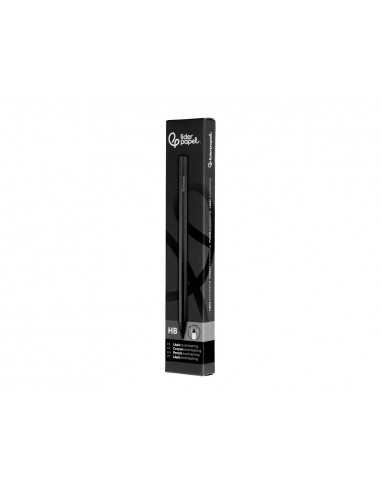Lapiz de grafito infinito liderpapel aluminio hexagonal negro ultra resistente 1 punta de recambio