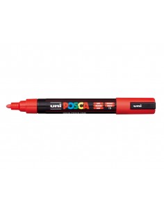 Rotulador uni posca pc-5m marcador de pintura punta conica 1,8-2,5 mm rojo