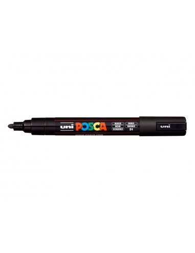 Rotulador uni posca pc-5m marcador de pintura punta conica 1,8-2,5 mm negro