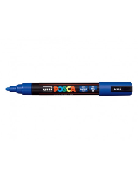 Rotulador uni posca pc-5m marcador de pintura punta conica 1,8-2,5 mm azul