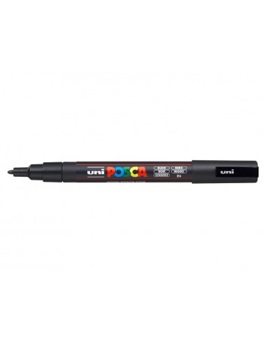 Rotulador uni posca pc-3m marcador de pintura punta conica 0,9-1,3 mm negro