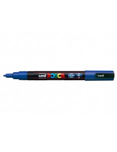 Rotulador uni posca pc-3m marcador de pintura punta conica 0,9-1,3 mm azul