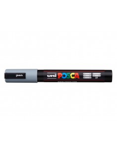 Rotulador uni posca pc-5m gris