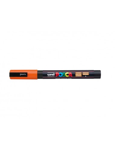 Rotulador uni posca pc-3m naranja