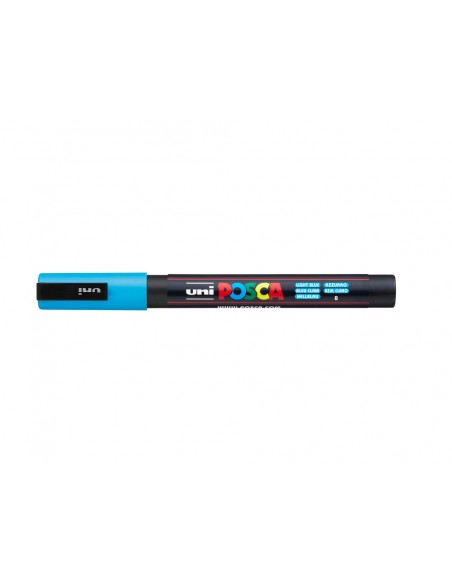 Rotulador uni posca pc-3m azul claro