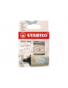 Rotulador stabilo boss mini naturevibes estuche de 3 unidades colores surtidos