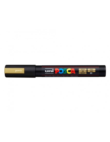 Rotulador uni posca 1,8 - 2,5 mm pc-5m oro